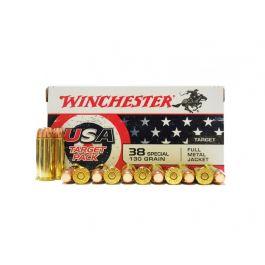 Winchester USA 38 Special 130gr FMJ Ammunition 50rds - USA4171