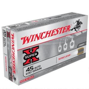 Winchester WinClean .45 ACP Ammunition 230 Grain JSP 875 fps WC452