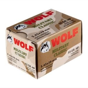 Wolf Performance Military Classic 5.45x39mm Ammunition 30 Rounds JHP 55 Grains